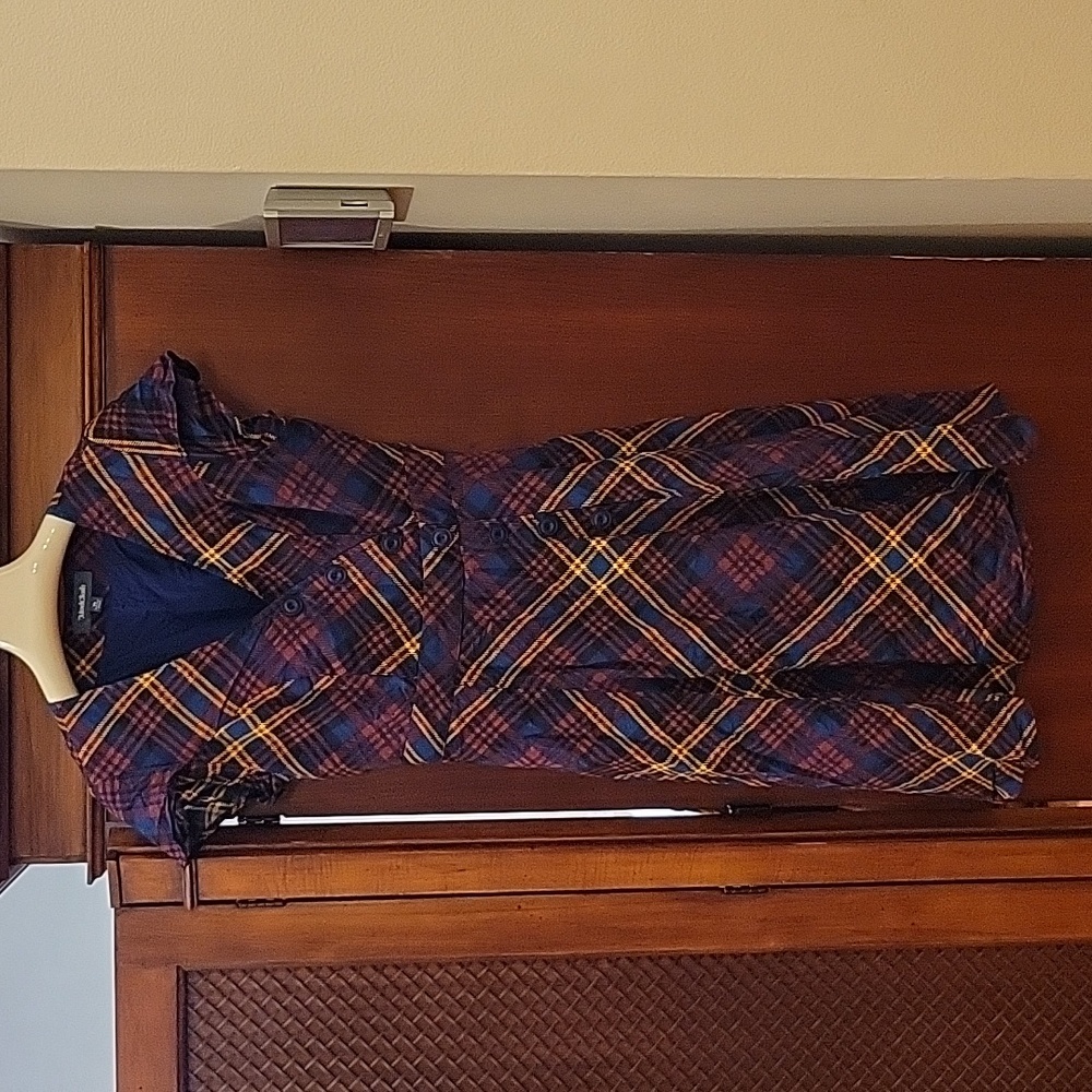 Modcloth | Sentimental Special Button Front Plaid… - image 1